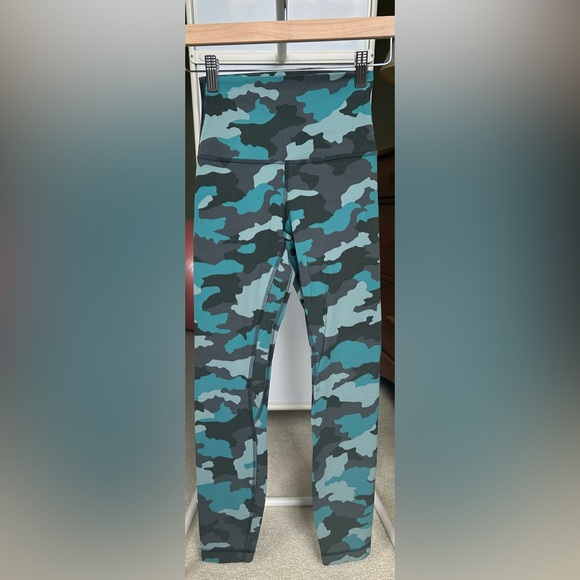 Lululemon Align High-Rise Pant 25" - Heritage 365 Camo Tidewater Teal Multi - Picture 3 of 4